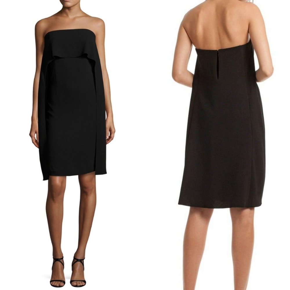 TRINA TURK Black Genius Strapless Dress